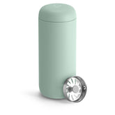 Fellow Carter Move mug splash guard keeps drinks secure on the go.