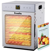 Fendia dehydrator front view with 12 trays for even drying