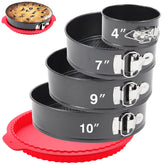 Fensiden 4 inch springform pan with removable bottom for easy release and portion control