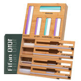 FifanQiQi 9-in-1 storage bag organizer neatly organizes bags in a drawer.