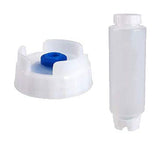 FIFO squeeze bottle 12oz with blue tip demonstrates controlled dispensing for thick condiments.