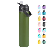 Fijinhom 24oz insulated bottle with wide mouth for easy filling and cleaning
