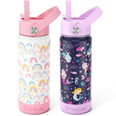 Fimibuke kids bottle rainbow 2-pack promotes vibrant hydration on the go.