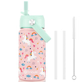 Fimibuke unicorn bottle with leak-proof lid, perfect for kids on the go.