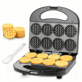 FineMade Mini Waffle Maker close-up showing compact design for small kitchens.