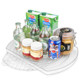 FIRJOY rectangle lazy susan for fridge, easy reach to items at the back