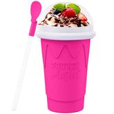 Firjuty 500ml slushie cup with cap, ideal for quick frosty treats at home.