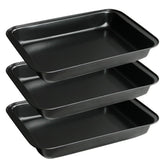 fisden three pack rectangular baking pans for versatile oven cooking