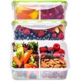 FIT Strong and Healthy bento box with airtight lid keeps meals fresh for school and work.