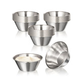 Fit Meal Prep 1.5oz dipping cups for sauces, rust-resistant and durable.