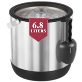 FiveHome ice bucket with lid shows a secure seal for long-lasting chill during gatherings