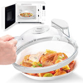 Fkprorjv microwave splatter cover with steam keeps meals moist and microwave clean