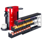 FlagShip 3-tier Vertuo pod drawer organizes 30+ pods for easy access.