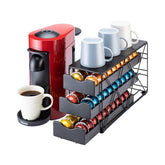 FlagShip Vertuo Drawer with a 3-tier system holding up to 60 pods for easy selection.
