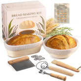 Flour & Stone banneton baskets for even proofing and clean dough release.