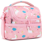 FlowFly Kids Double Decker Cooler front view, rugged and ready for school lunches