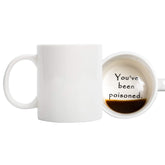 FLY SPRAY mug front view with bold humor for desk conversations