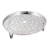 Fnoko 11inch steaming rack in stainless steel for stable, even steaming.