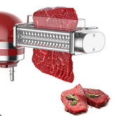 FOCOllK meat tenderizer KitchenAid attachment for even tenderizing.