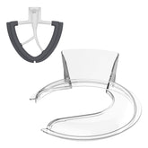 FOCOllK pouring shield fits KitchenAid 4.5-5 qt bowls for spill-free pouring.