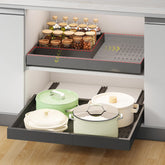 Fokyfok pull-out cabinet organizer with three rails for smooth access.