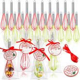 FoldTier 24-set 10-inch whisks in packaging, ideal for gifting and holiday prep.
