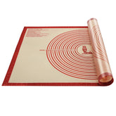 Folksy Super Kitchen non-slip pastry mat for stable rolling and clean workspace.