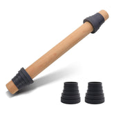 Folksy Super Kitchen adjustable rolling pin with rings for precise dough control.