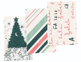 Folkulture Christmas tea towels Falala design in festive kitchen setting