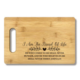 FONDCANYON Bread of Life cutting board with dual-sided design for display and prep