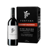Fontana French Cabernet Sauvignon wine kit ingredients set for rich home winemaking and customization.