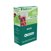 FoodSaver 1-pint precut bags front view showing compact packaging and clarity