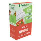 FoodSaver 8inch 20ft roll pack 2 enables custom-length bags for precise portions.