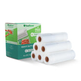 FoodSaver heavy-duty vacuum seal roll 8x20-inch packaging for long-lasting freezer storage.