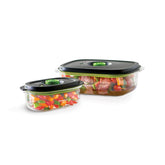 FoodSaver Preserve & Marinate Vacuum Container closed with airtight seal for freshness.