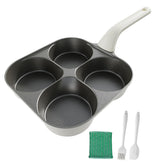 Foorey Home Egg Pan with upgraded titanium coating for durable nonstick performance.
