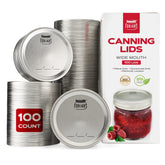 FORJARS wide-mouth lid on mason jar creating airtight seal for freshness