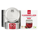 FORJARS wide mouth lids with silicone seal for airtight preservation of pantry staples