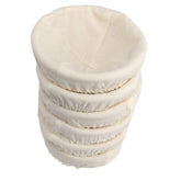FORSUN 5-inch banneton bread-proofing basket showing spiral shaping for rustic crust