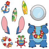 Fprl 9Pcs cruise magnets with a rudder design for nautical door decor