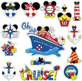 Fprl mouse magnet cruise door decor with ship wheel on metal surface