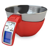 Fradel digital kitchen scale with removable bowl for quick ingredient prep and cleanup.
