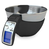 Fradel digital kitchen scale with removable bowl for precise ingredient weighing.