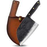 Freelander Serbian Chef Knife with full-tang handle for precision control.