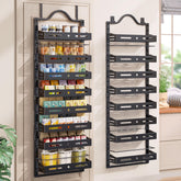 Freexployer 8-Tier over-the-door pantry organizer provides easy access to stored items.