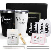 Frerdui engagement tumblers pair keeps beverages hot or cold on the go.