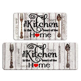 FreshMint farmhouse kitchen mat 30x17 with cushioned anti-fatigue comfort.