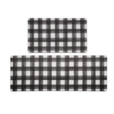 FRESHMINT kitchen mat with buffalo plaid design and anti-fatigue comfort for long cooking