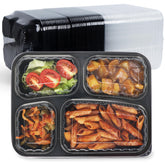 FRESHPAK meal prep containers with leakproof lids for on-the-go meals.