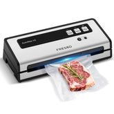 FRESKO vacuum sealer with automatic bag detection in action, speeding meal prep.